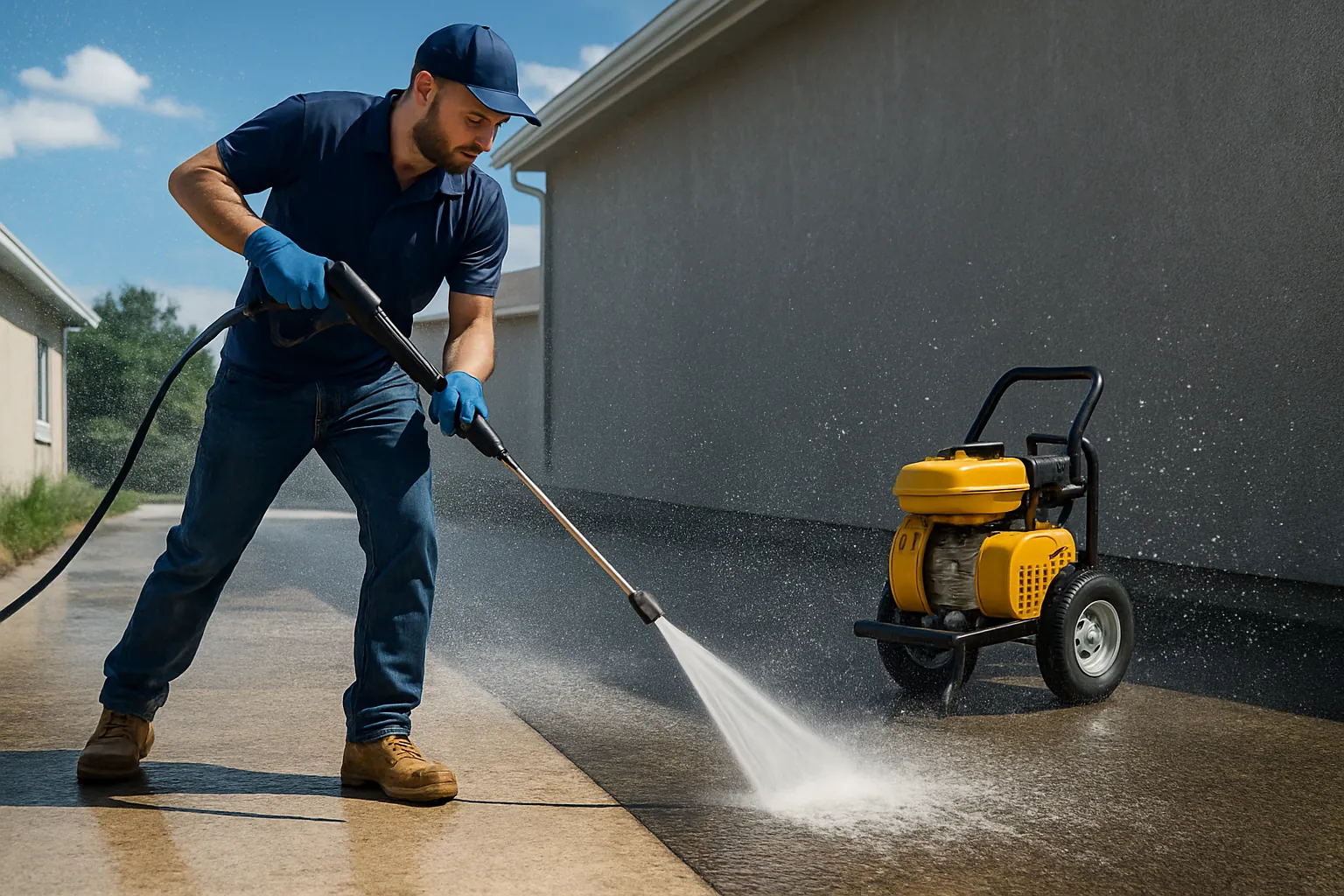 Pressure washing service